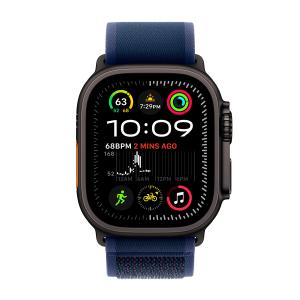 Ремешок для Apple Watch 49mm Trail Loop Black Titanium Finish M/L Blue