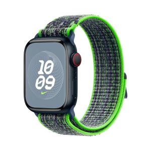 Ремешок для Apple Watch Bright Green/Blue Nike Sport Loop 44/45/46/49mm