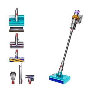 Беспроводной моющий пылесос Dyson V15s Submarine SV47 EU Nickel/Yellow