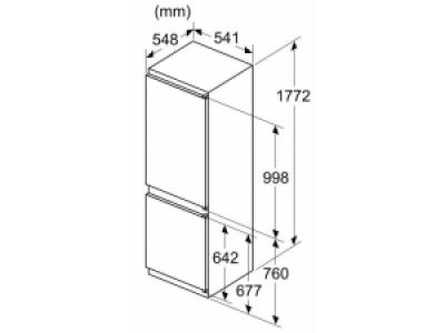 Встраиваемый холодильник Bosch KIN86NSE0