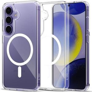 Чехол силиконовый с поддержкой MagSafe на Смартфон Samsung Galaxy S24+/S25+ (Прозрачный)